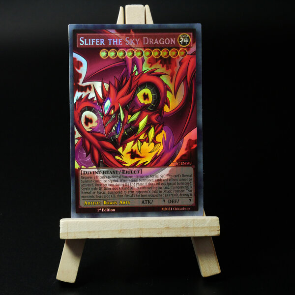 Yugioh ORICA 3x-Set: God Cards (Ra, Slifer & Obelisk) | Holo Card Götterkarten Slifer the Sky Dragon [ORIC-059]