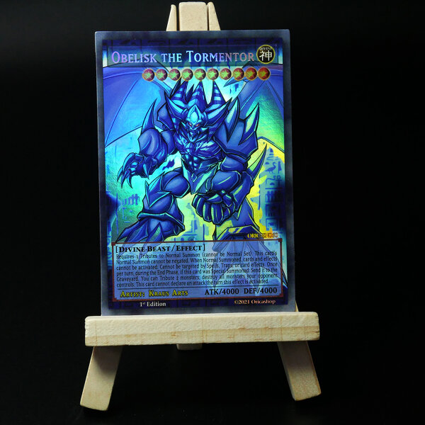 Yugioh ORICA 3x-Set: God Cards (Ra, Slifer & Obelisk) | Holo Card Götterkarten Obelisk the Tormentor [ORIC-060]
