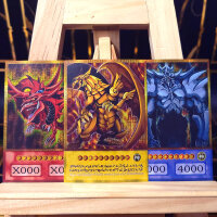 Anime Card Set - The 3 God Cards (Gold Rare)
