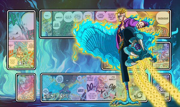 One Piece Playmat Marco the Phoenix
