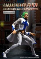 JoJos Bizarre Adventure Part 5 Golden Wind Statue Legend PVC Statue Cioccolata 17 cm