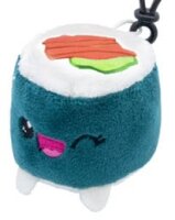 Plushi Plüschfigur mit Schlüsselanhänger Maki Sushi mit Lachs 7 cm
