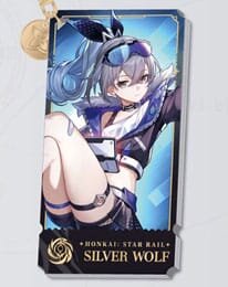 Honkai: Star Rail Charakter Acryl Schlüsselanhänger Silver Wolf 9 cm