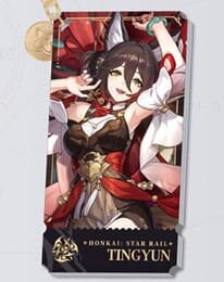 Honkai: Star Rail Charakter Acryl Schlüsselanhänger Tingyun 9 cm