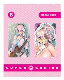 Super Sonico Ansteck-Buttons Doppelpack Set B