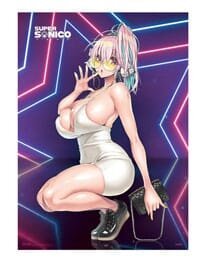 Super Sonico Fabric Poster Super Star  84 x 118 cm