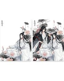 Grandmaster of Demonic Cultivation 3D-Effekt Karte Wei Wuxian & Lan Wangji 12 x 16 cm