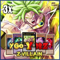 YGO X DBZ - Z-Villain Deck 3er Set