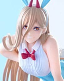 Chainsaw Man BiCute Bunnies PVC Statue Power Light Blue Color Ver. 30 cm