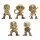 One Piece Minifiguren Set Gold 6 cm