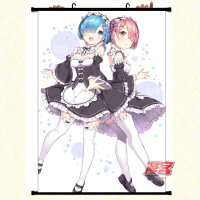 Wall Scroll - Re:Zero - Rem & Ram (60 x 40 cm)