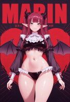 Premium Wall Scroll Poster - My Dress-Up Darling - Marin Kitagawa (Rizu/Liz-Kyun) #2 (90 x 60 cm)