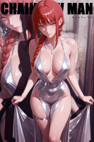 Premium Wall Scroll Poster - Chainsaw Man - Makima (90 x 60 cm)