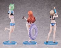 Steins Gate PVC Statuen 3er-Set 1/7 Suzuha Amane, Kurisu Makise, Mayuri Shiina Swimsuit Ver.