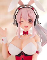 Super Sonico BiCute Bunnies PVC Statue Waitress Light Blue Color Ver. 28 cm