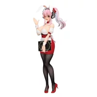Super Sonico BiCute Bunnies PVC Statue Waitress Light Blue Color Ver. 28 cm