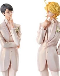 Doukyusei PVC Statuen 2er-Set 1/7 Hikaru Kusakabe & Licht Sajo: Wedding Ver. 24 cm