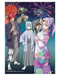 That Time I Got Reincarnated as a Slime Wandrolle New Years Celebrations 50 x 70 cm