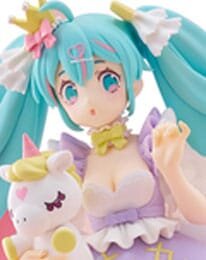 Hatsune Miku Tenitol PVC Statue Hatsune Miku Yumekawa Princess Lavender Ver. 21 cm