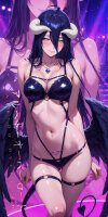 Premium Wall Scroll Poster - Overlord - Albedo #8 (120 x 60 cm)