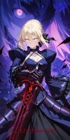 Premium Wall Scroll Poster - Fate - Saber (Alter) #1 (120 x 60 cm)