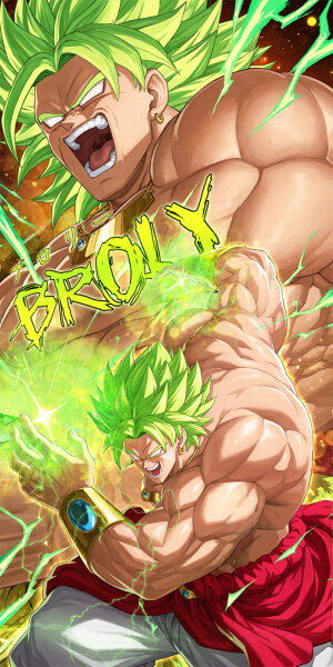 Premium Wall Scroll Poster - Dragon Ball Z - Broly (Legendary Super Saiyan) #1 (120 x 60 cm)