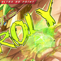 Premium Wall Scroll Poster - Dragon Ball Z - Broly (Legendary Super Saiyan) #1 (120 x 60 cm)