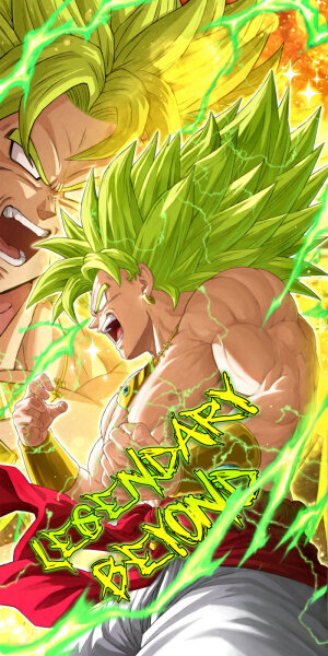 Premium Wall Scroll Poster - Dragon Ball Z - Broly (Legendary Super Saiyan 3) (120 x 60 cm)