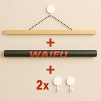 Magnet Plakatrahmen aus Holz für Poster / Wall Scrolls (60 cm)