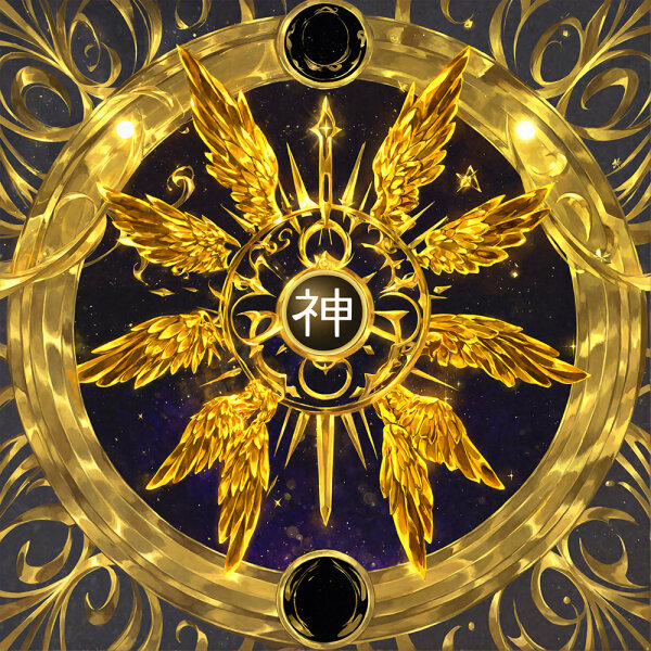 2-Player Cloth/Rubber Mat - DIVINE Element / Attribut (60 x 60 cm)