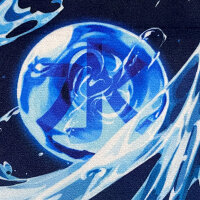 2-Player Cloth/Rubber Mat - WATER Element / Attribut (60 x 60 cm)