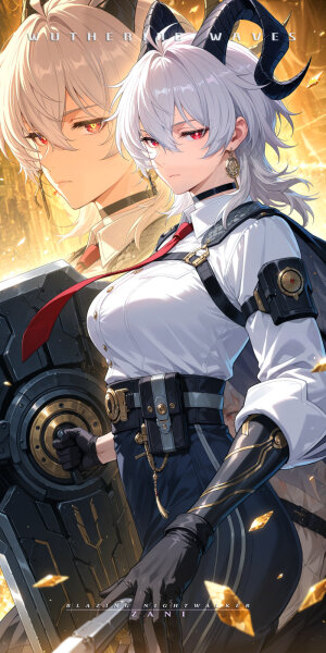 Premium Wall Scroll Poster - Wuthering Waves - Zani (120 x 60 cm)