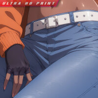 Premium Wall Scroll Poster - Bleach - Yoruichi (Street Clothing) (120 x 60 cm)