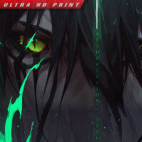 Premium Wall Scroll Poster - Bleach - Ulquiorra Cifer (Segunda Etapa) #2 (120 x 60 cm)