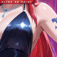 Premium Wall Scroll Poster - Fairy Tail - Erza Scarlet #3 (120 x 60 cm)