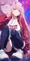 Premium Wall Scroll Poster - Darling in the Franxx - Zero Two #3 (120 x 60 cm)