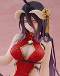 Overlord PVC Statue Desktop Cute Figure Albedo Chinese Dress Ver. Renewal 13 cm