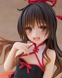To Love-Ru Darkness PVC Statue Desktop Cute Figure Mikan Yuki Chinese Dress Ver. 13 cm