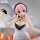 Super Sonico Trio-Try-iT PVC Statue White China Dress Ver. 21 cm