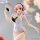 Super Sonico Trio-Try-iT PVC Statue White China Dress Ver. 21 cm