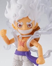 One Piece World Collactable Figures x S.H. Figuarts Actionfigur Monkey D. Ruffy Gear 5 8 cm