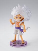 One Piece World Collactable Figures x S.H. Figuarts Actionfigur Monkey D. Ruffy Gear 5 8 cm