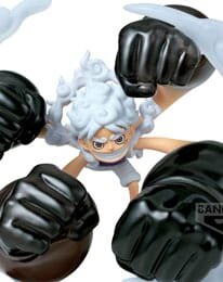 One Piece World Collectable Figure Special PVC Statue Monkey D. Luffy Gear5 Gum Dawn Gatling 12 cm