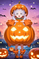 Premium Wall Scroll Poster - Frieren: Beyond Journey´s End - Frieren (Pumpkin Costume) (90 x 60 cm)