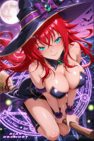 Premium Wall Scroll Poster - High School DxD - Rias Gremory (Witch Costume) (90 x 60 cm)