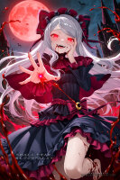Premium Wall Scroll Poster - Overlord - Shalltear Bloodfallen (Vampire Style) (90 x 60 cm)