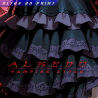 Premium Wall Scroll Poster - Overlord - Albedo (Vampire Style) (90 x 60 cm)