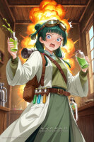 Premium Wall Scroll Poster - The Apothecary Diaries - Maomao (Plague Scientist) (90 x 60 cm)