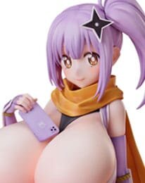 A Ninja and an Assassin Under One Roof PVC Statue 1/4 Diecut Sticker Satoko Kusagakure Huge-Breasted Ver. 23 cm