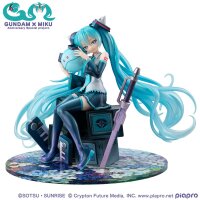 Mobile Suit Gundam x Hatsune Miku Lucrea PVC Statue Hatsune Miku x OO Gundam 45th Anniversary 17 cm